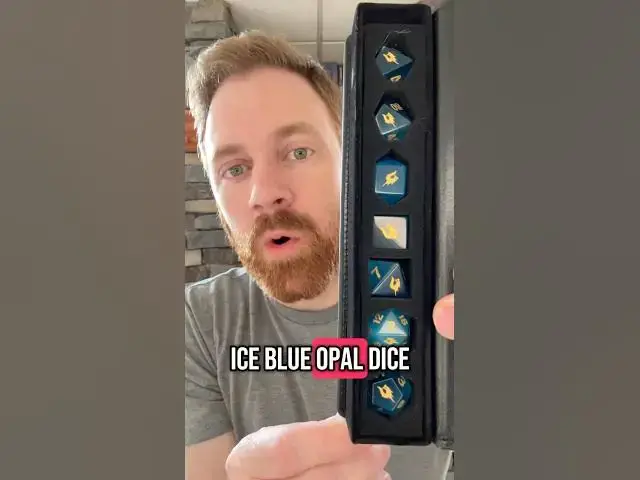 'Video thumbnail for Ice Blue Opal dice from Dice Nest!'