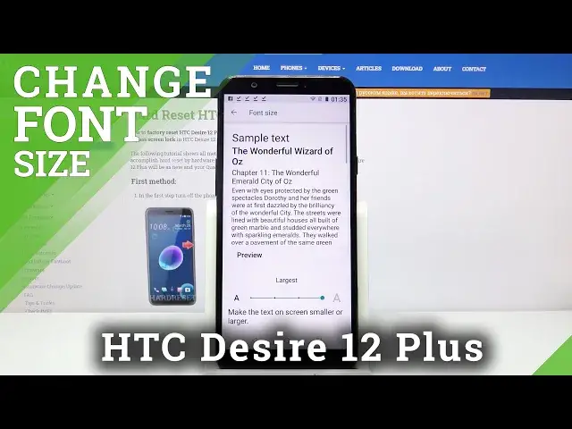 'Video thumbnail for How to Change Font Size – System Text Customization on HTC Desire 12 Plus'