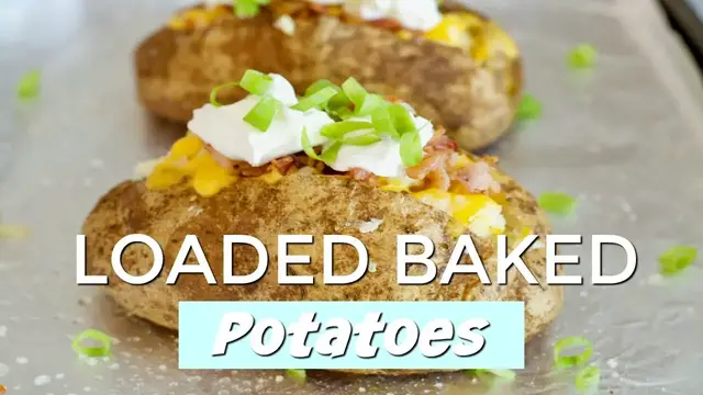 'Video thumbnail for Loaded Baked Potatoes Recipe | How To Make Baked Potatoes | SyS'