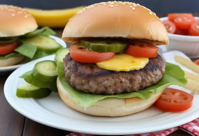 Video thumbnail for Burger recipe