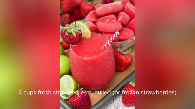 Video thumbnail for strawberry daiquiri recipe
