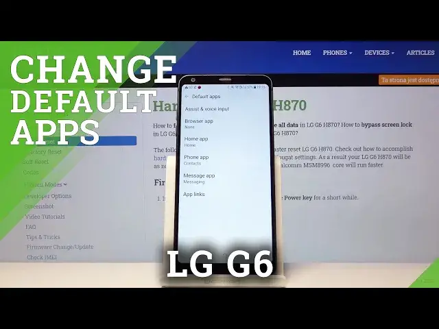 'Video thumbnail for How to Change Default Apps in LG G6 - Set Up Default Applications'