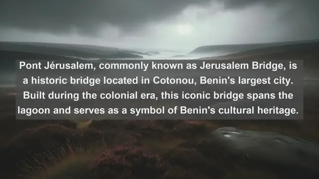 Video thumbnail for Crossing Cultures: Discovering Benin's Top 10 Iconic Bridges