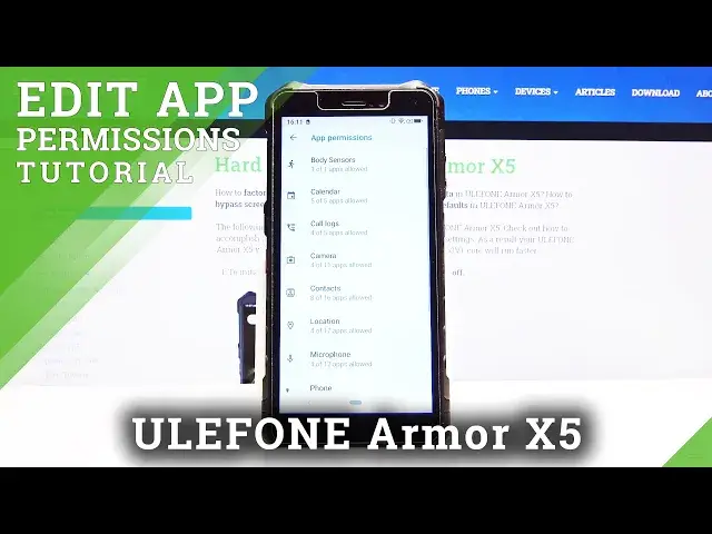 'Video thumbnail for How to Enter App Permissions in ULEFONE Armor X5 – Find App Section'