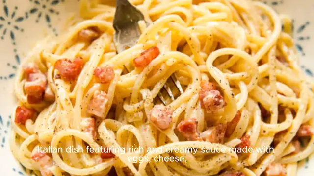 Video thumbnail for Pasta carbonara recipe