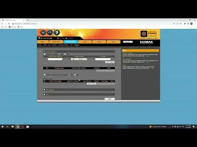 Video thumbnail for How to Enter Firewall Settings on EDIMAX LTE SIM Card Router Modem: Follow These Steps