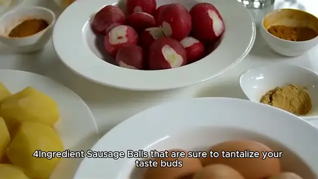 Video thumbnail for 4-Ingredient Sausage Balls Recipe