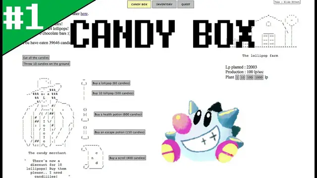 Video thumbnail for Let's Play Candy Box: The original Idle/"Clicker" game! (1)