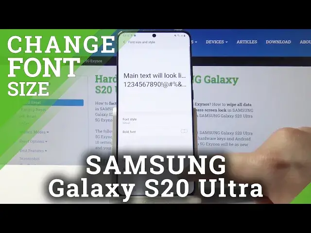 'Video thumbnail for How to Change Font Size in SAMSUNG Galaxy S20 Ultra 5G – Set Up Font Text'