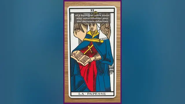 Video thumbnail for 🃏✨ La carte de La Papesse