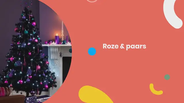 Video thumbnail for Kleurrijke kersthuiskamers: roze & paars