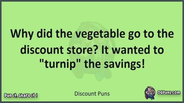 Video thumbnail for Discount - Jokes, Puns, Wordplays, and Laughter
