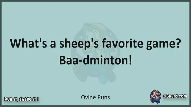 Video thumbnail for Ovine - Jokes, Puns, Wordplays, and Laughter