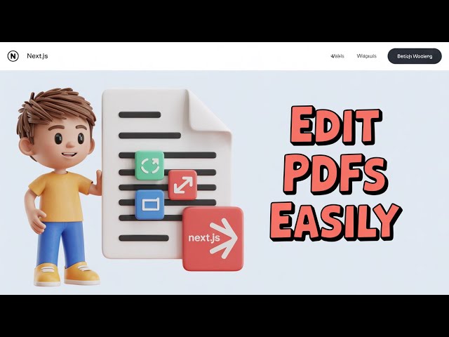 Video thumbnail for Build a Next.js PDF Editor to Rotate,Move,Delete Pages and Compress Size of PDF in TypeScript