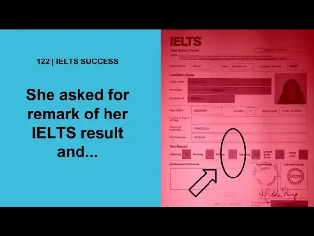 Video thumbnail for 122 She asked for remark of her IELTS result and…