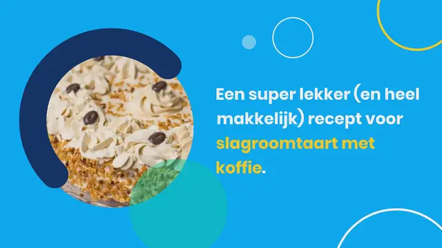 Video thumbnail for Slagroomtaart met koffie