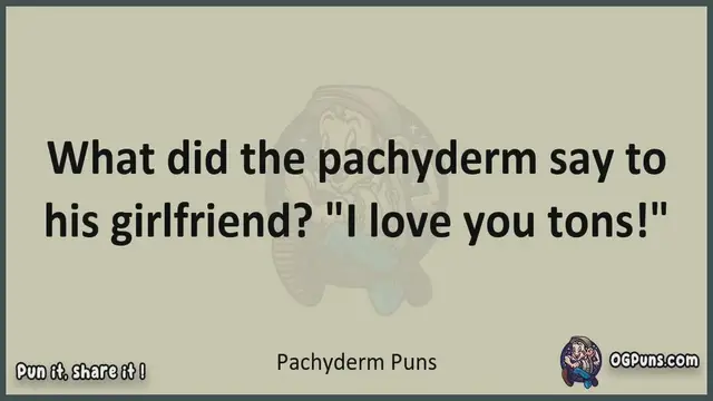 Video thumbnail for Pachyderm - Jokes, Puns, Wordplays, and Laughter