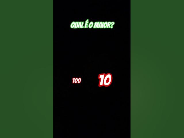 Video thumbnail for qual é o maior?