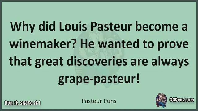 Video thumbnail for Pasteur - Jokes, Puns, Wordplays, and Laughter