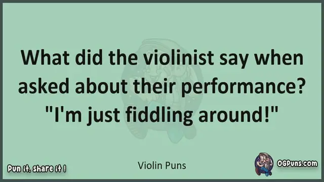 Video thumbnail for Violin - Jokes, Puns, Wordplays, and Laughter