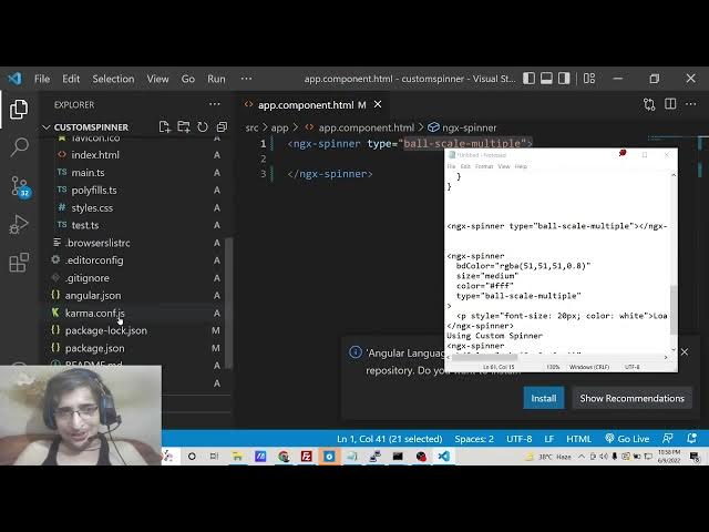 Video thumbnail for Angular 13 ngx-spinner Example to Show Loading Progressbar or Spinner Animation on Page Load in TS