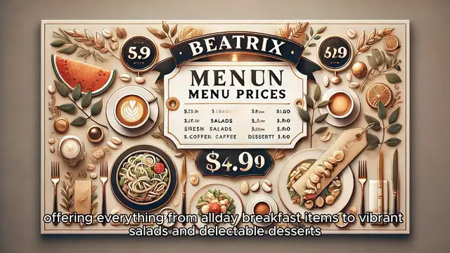 Video thumbnail for Beatrix Menu Prices