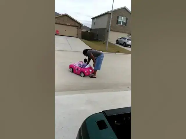 Video thumbnail for Rontryelle.. either saving gas or giving Daddy a hard time.