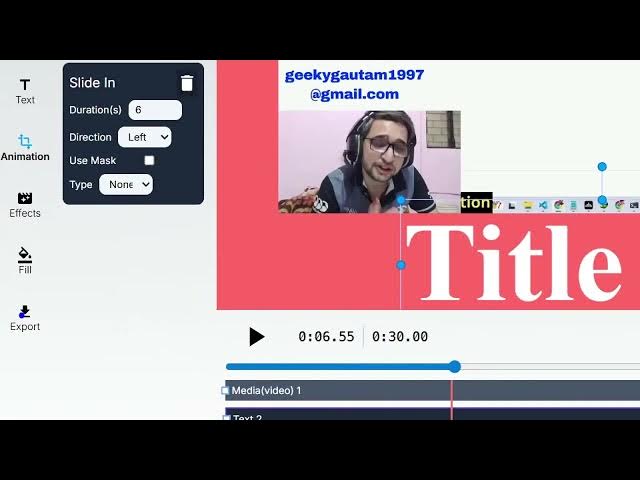 Video thumbnail for Next.js Canva Timeline Video Editor — Build a Full FFMPEG Browser Editor with Fabric.js & Anime.js