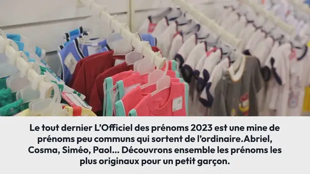 Video thumbnail for Abriel, Cosma, Siméo, Paol… 50 prénoms rares et originaux pour un garçon