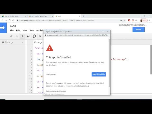 Video thumbnail for Google Apps Script Example to Create Files in Google Drive and Send it to Gmail