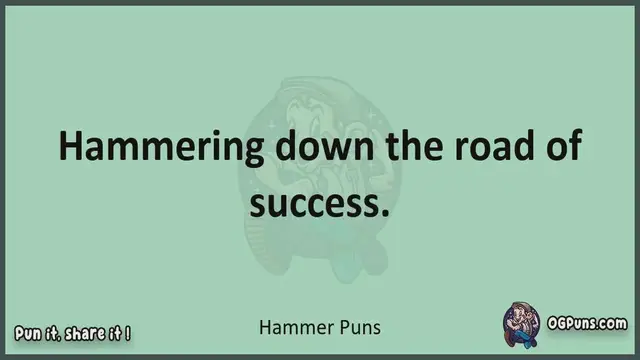 Video thumbnail for Hammer - Jokes, Puns, Wordplays, and Laughter