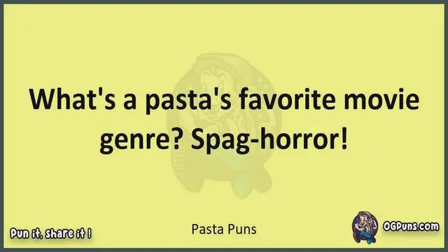 Video thumbnail for Pasta - Jokes, Puns, Wordplays, and Laughter