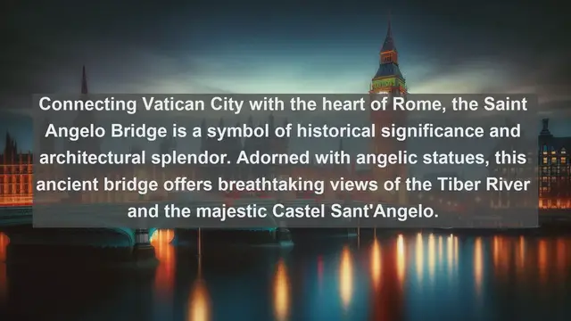 Video thumbnail for Crossing Boundaries: Top 10 Famous Bridges in Vatican City State