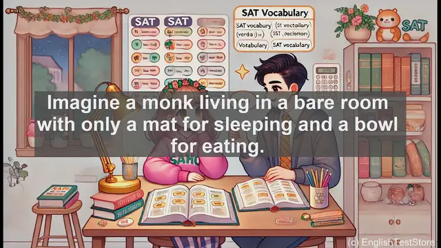 Video thumbnail for 5000 Must Know SAT Vocabulary - SAT Vocabulary: Understanding 'Ascetic'