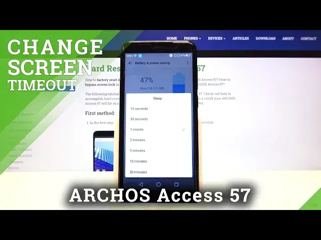 Video thumbnail for Set Up Time When Display Turn Off on ARCHOS Access 57 – Adjust Screen Timeout