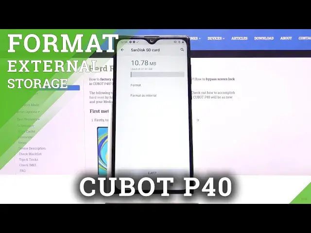 'Video thumbnail for How to Format SD Card in CUBOT P40 – Clear Memory Card'