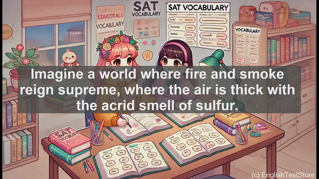 Video thumbnail for 5000 Must Know SAT Vocabulary - Brimstone: A Fiery SAT Vocabulary Word Explained