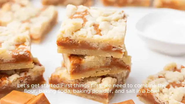 Video thumbnail for Ooey Gooey Salted Caramel Butter Cake Bars
