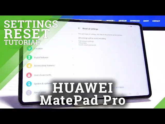 Video thumbnail for How to Reset Settings in HUAWEI MatePad Pro – Restore Default Settings