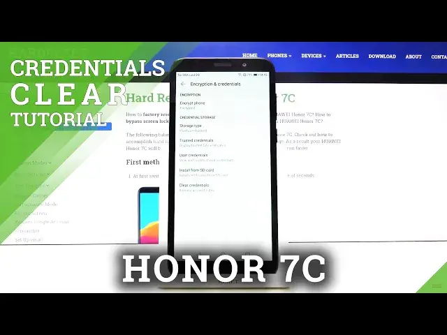 'Video thumbnail for How to Erase Certificates & Licenses in Honor 7C - Clear Credentials'