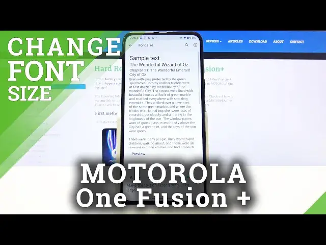 'Video thumbnail for How to Change Font Size in MOTOROLA One Fusion+ – Font Text Settings'