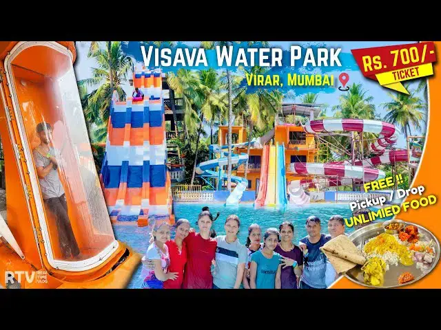 Video thumbnail for Visava Water Park & Beach Resort - Virar (Mumbai) Ticket/Slides - A to Z Information