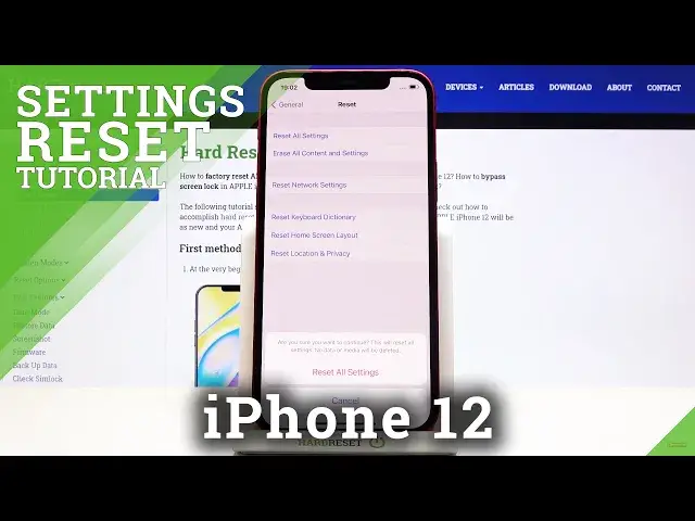 'Video thumbnail for How to Reset All Settings in iPhone 12 – Manufacturer Settings'
