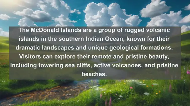 Video thumbnail for Exploring the Unique Architectural Wonders of Heard and McDonald Islands: Top 10 Must-See Landmarks