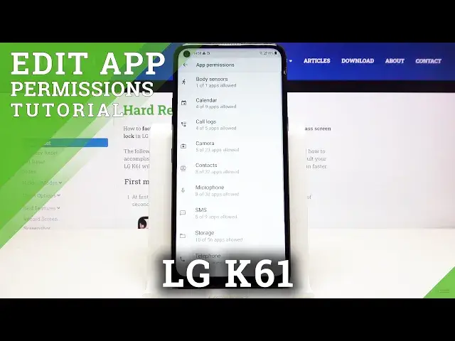 'Video thumbnail for How to Change App Permissions in LG K61 – Apps Permissions'