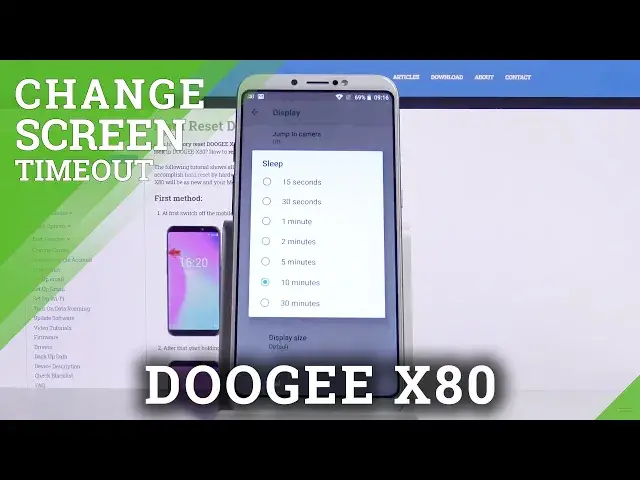 'Video thumbnail for How to Change Screen Timeout on DOOGEE X80 – Screen Settings'