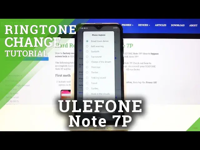'Video thumbnail for How to Change Ringtone in ULEFONE Note 7P – List of Ringtones'