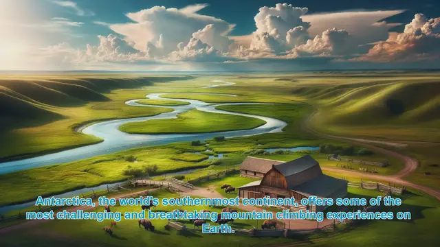 Video thumbnail for Conquering Antarctica's Icy Peaks: Top 10 Mountain Climbing Destinations