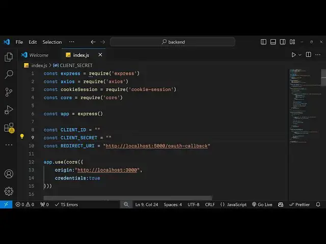 Video thumbnail for Build a React.js Github OAuth2 Login to Display Profile & Repos in Node.js & Express With Cookies