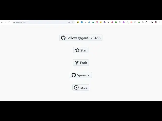 Video thumbnail for Build a Vue Github API Example to Embed Buttons to Fork,Star & Follow User Using vue-github-button
